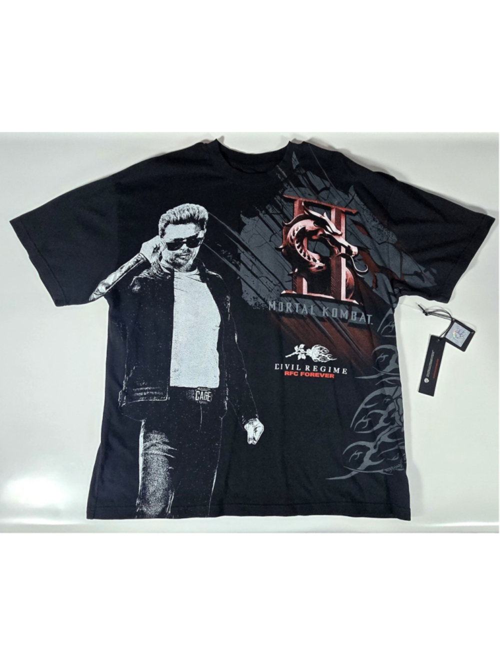 Civil Regime x Mortal Kombat Johnny Cage Oversized Tee • XL